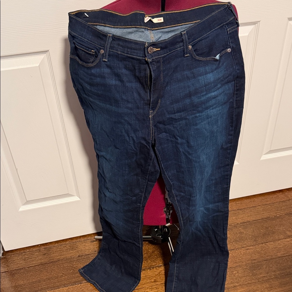 Levi's Dark Blue Straight Leg Jeans
